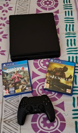 PS4 Slim 1TB Negra + 2 Juegos