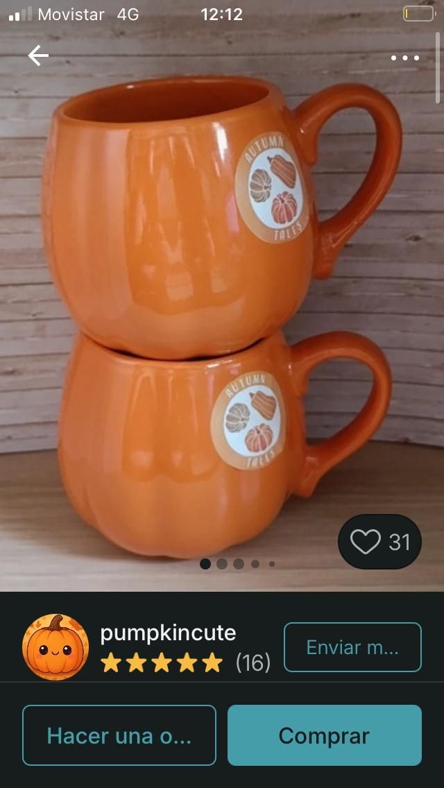 Tazas colección Otoño, 6 € unidad mínimo 2 tazas