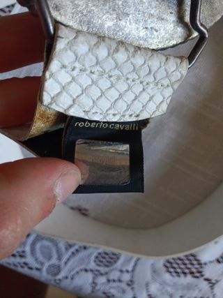 Cintura Roberto Cavalli bianca