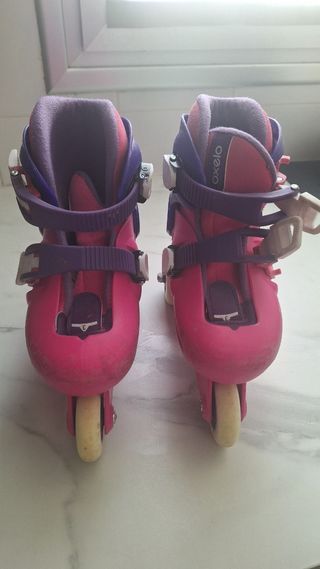 Patines niña Talla 26-28 Rosa y Morado