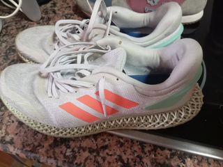 Zapatillas Adidas Running Naranja y Blanco