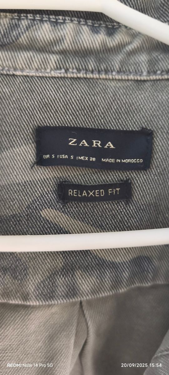 Camisa vaquera camuflaje Zara