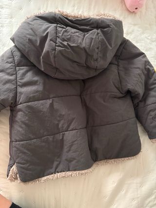 Abrigo niña Zara marrón