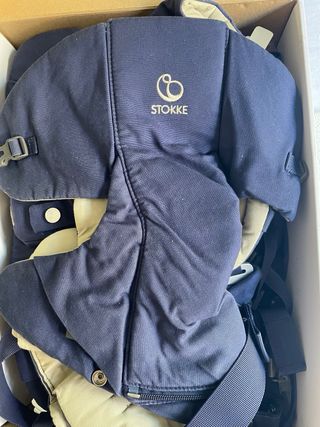 Mochila Portabebés Stokke MyCarrier Azul Marino