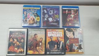 Lote 7 Películas Blu-ray y DVD