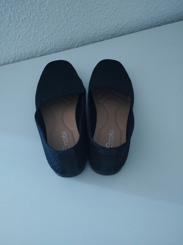 Zapatos planos negros talla 37