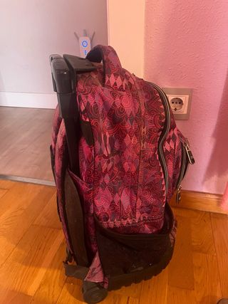 Mochila de ruedas toto morada 