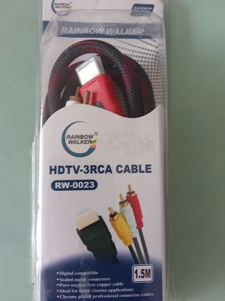 Cable HDMI a 3 RCA HDTV
Cable Alta Definición HDMI