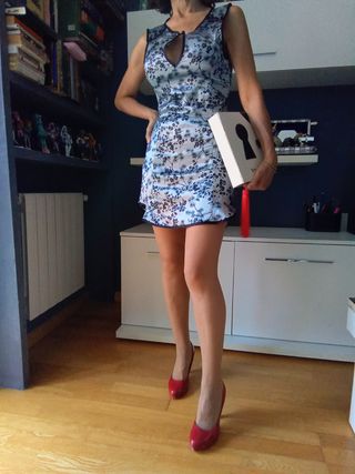 VESTIDO ZARA TRAFALUC ESTILO ORIENTAL 