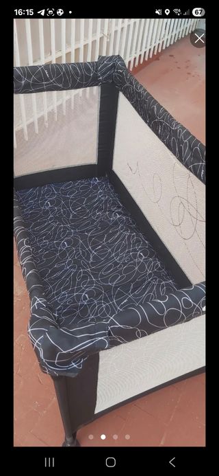 Cuna de viaje plegable