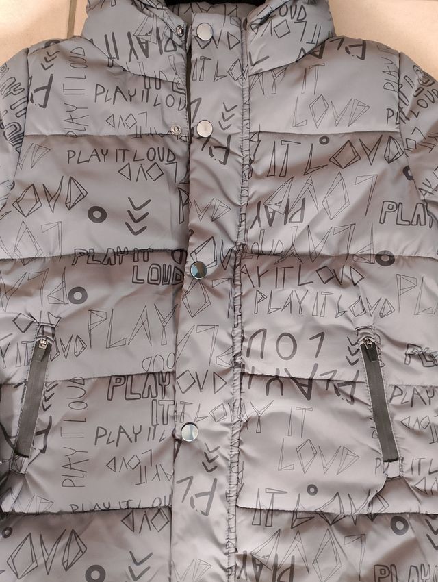 Cazadora Tuc Tuc gris estampada T10