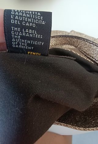 Borsa Fendi Laminata Oro