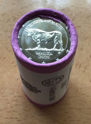 2 euros conmemorativos Malta. Buey. Año 2025