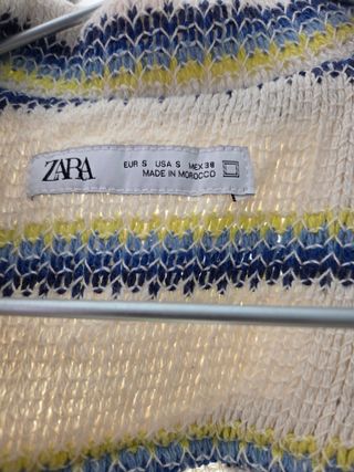 Camisa de punto Zara rayas hombre