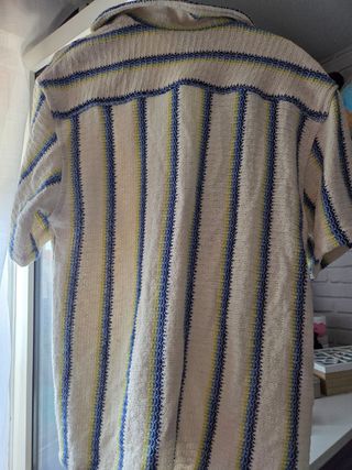 Camisa de punto Zara rayas hombre