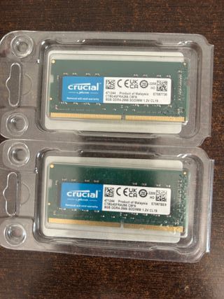 Crucial DDR4 16GB (2x8GB) 2666MHz RAM