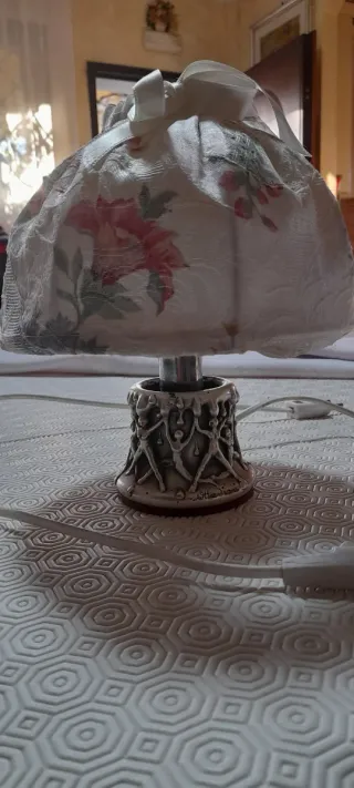 Lampada Ottaviani peltro anni 80