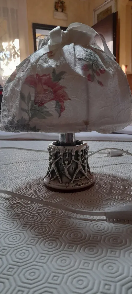 Lampada Ottaviani peltro anni 80