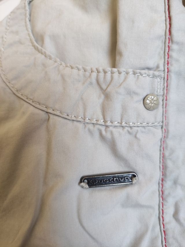 Pantalones senderismo Quechua beige