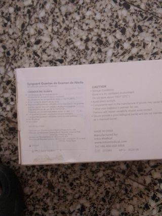 Guantes de nitrilo SynGuard INTCO Talla L