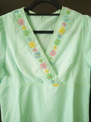 camicia da notte verde