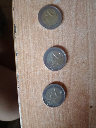Lotto 3 monete 2 euro commemorative