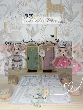 Pack Ratoncitos Pérez crochet