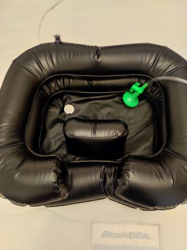 Lavabo inflable para cabeza