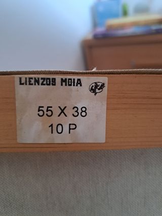 Cuadro paisaje mujer acrílico