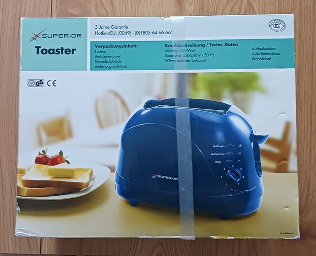 Tostador Superior Azul Nuevo