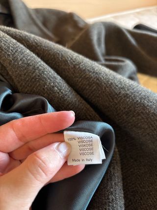 Cappotto in lana marrone e Verdone