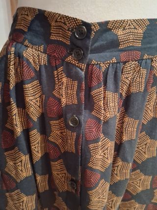 Falda larga estampada