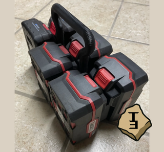 Porta Baterías para Parkside 18V 6 unidades