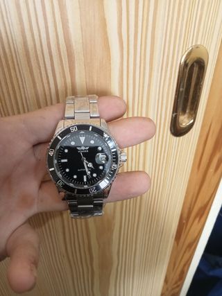 Reloj Winner Automático Acero Plata Negro