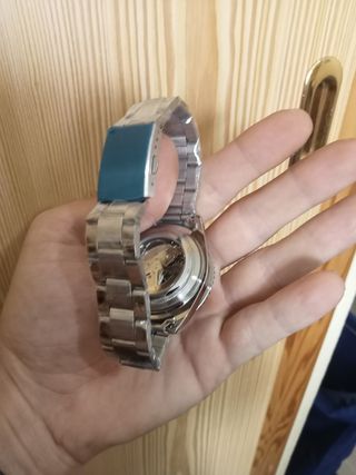 Reloj Winner Automático Acero Plata Negro