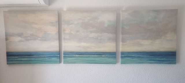 Cuadro Tríptico Mar y Cielo
