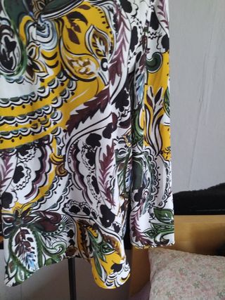 Blusa de gasa estampada
