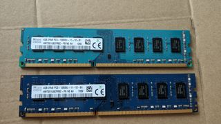 SK hynix 8GB DDR3 (2x4GB) PC3-12800U , 1600 MHZ