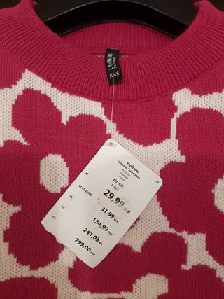 Maglioncino NKD floreale rosa taglia XS