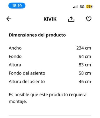 Módulo Esquina KIVIK para completar tu sofá 