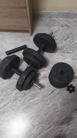 Lote de pesas ajustables