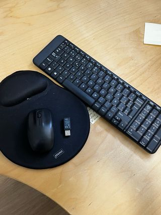 Teclado y Ratón Inalámbrico Logitech Negro