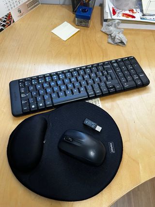 Teclado y Ratón Inalámbrico Logitech Negro