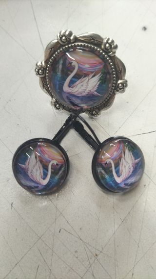 Conjunto Anillos y Pendientes Vintage.
