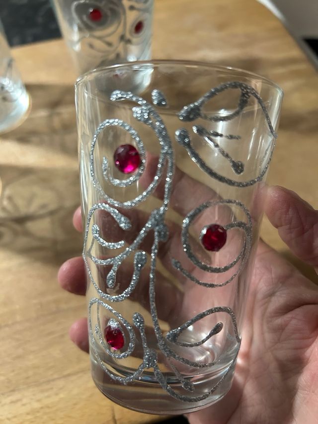 4 bicchieri decorati Marocco