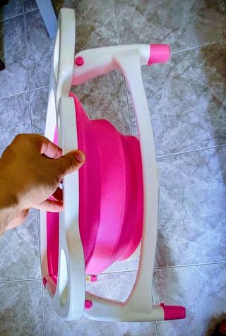 Bañera Bebé Plegable Rosa Interbaby