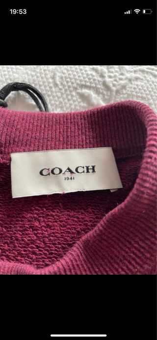 Sudadera Coach Morada con Estampado