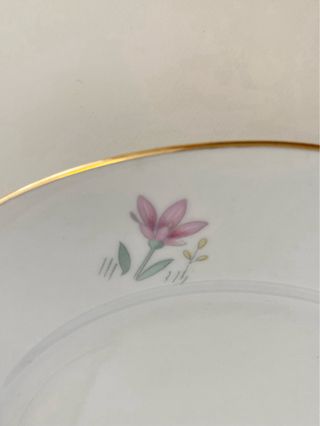 Set 6 piatti dessert in porcellana cm 19,5