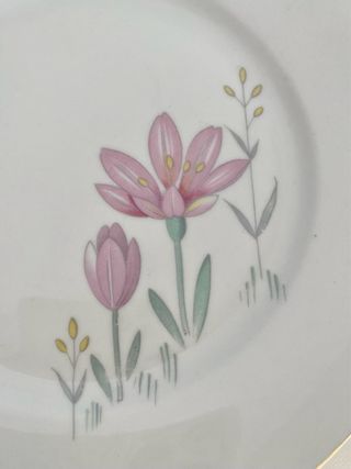 Set 6 piatti dessert in porcellana cm 19,5