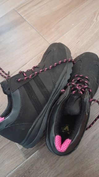 Zapatos de Seguridad Amblers Negro y Rosa